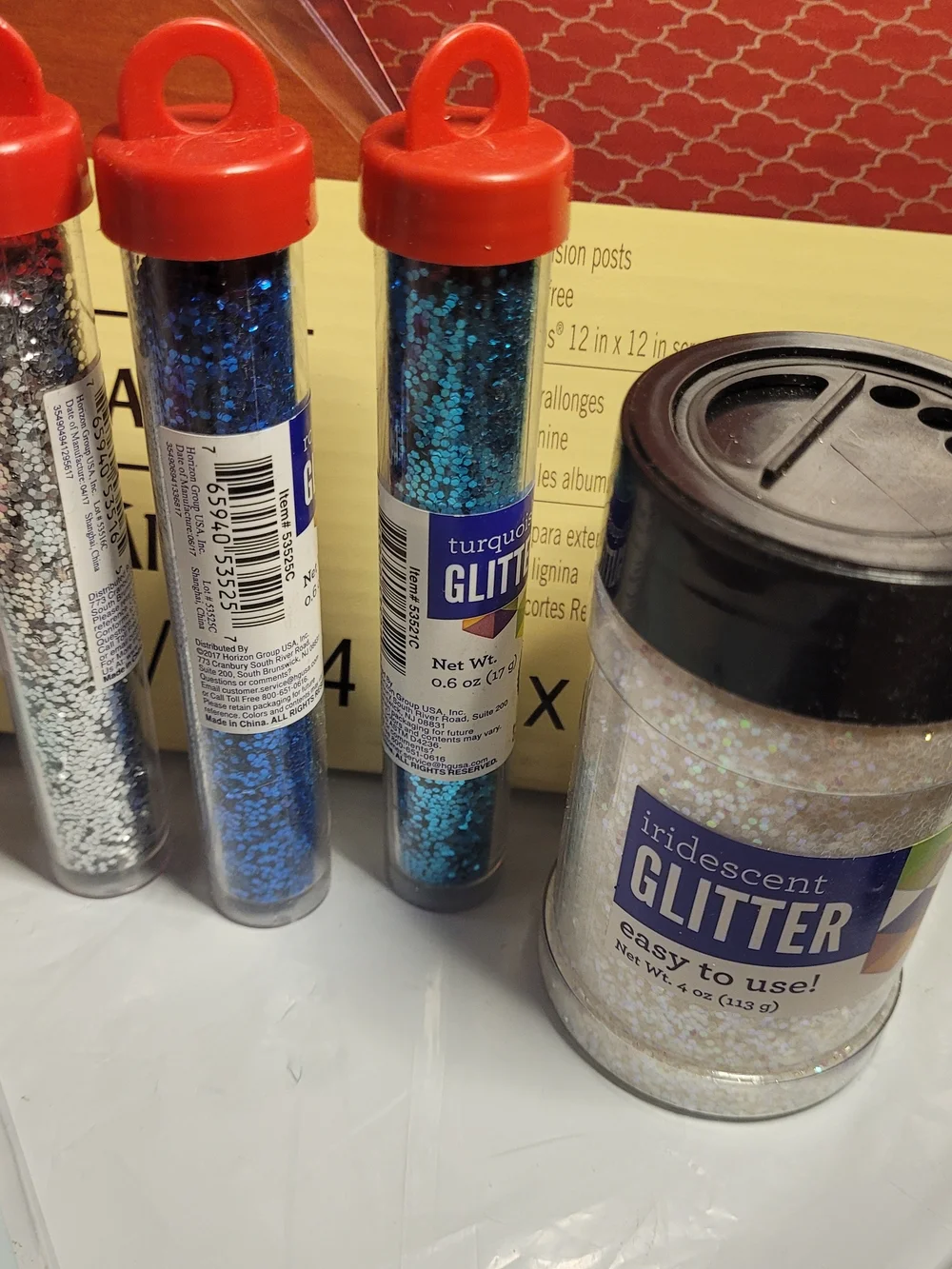 Scrap Book/ Photo Album Crafting Bundle Glitter Stickers Doilies